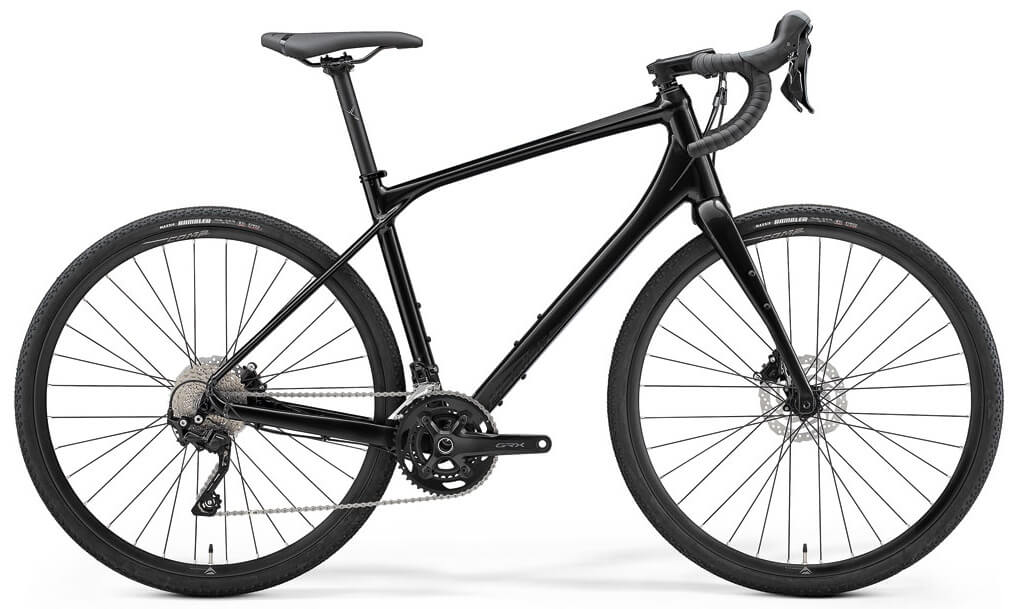 Gravel Bike von Merida. Modell Silex 400 in schwarz