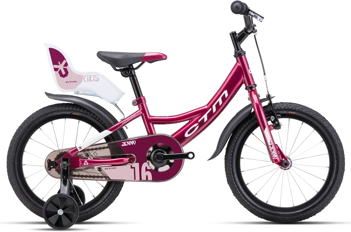 16 Zoll Kinderfahrrad dunkelrot