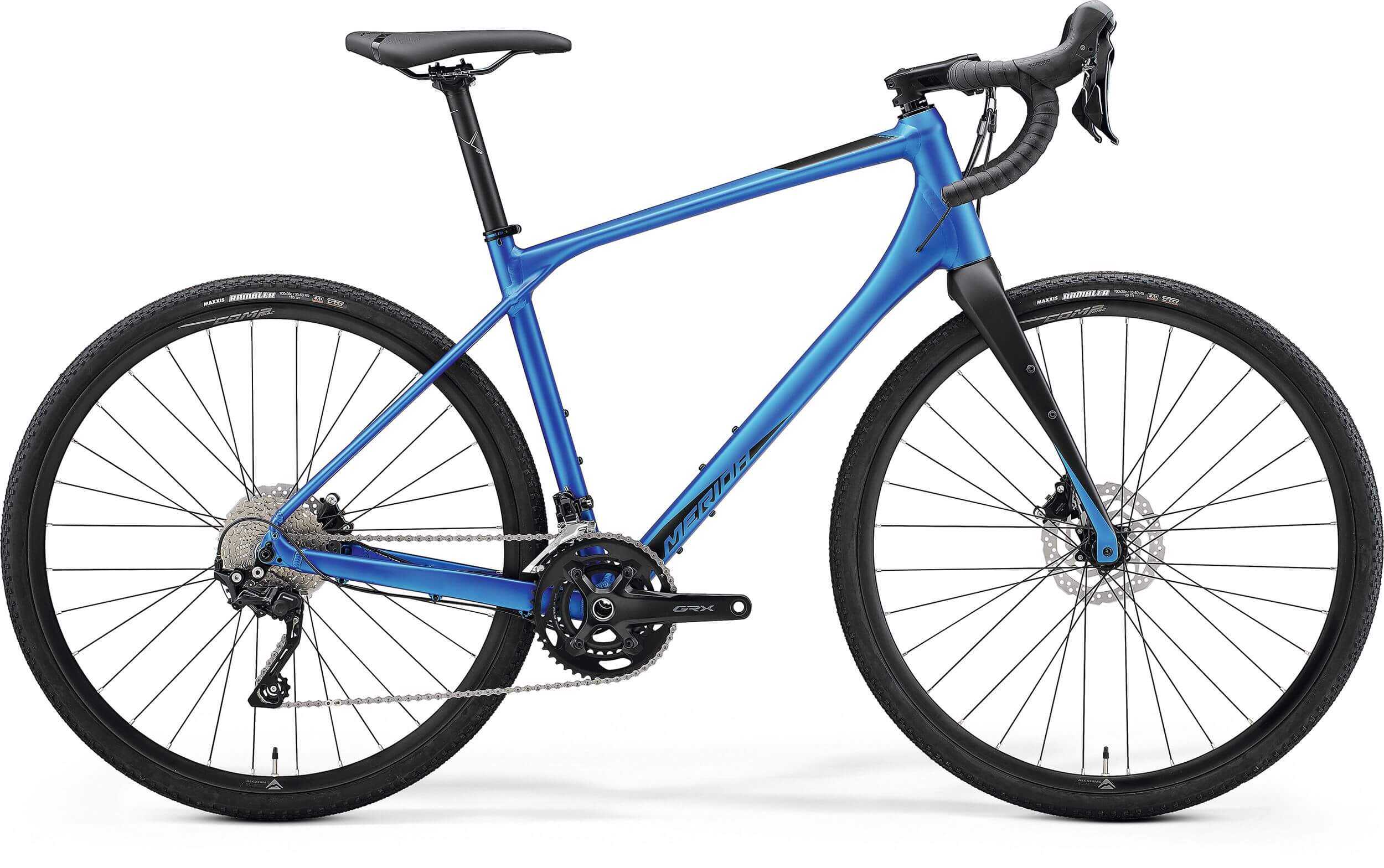 Gravel Bike von Merida. Modell Silex 400 in blau